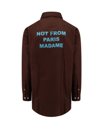 Shop Drôle De Monsieur Shirt In Brown