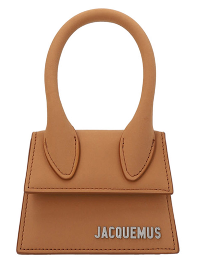 Shop Jacquemus Le Chiquito Homme Handbag In Beige