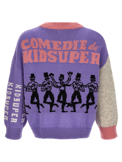Shop Kidsuper Intarsia Sweater In Purple