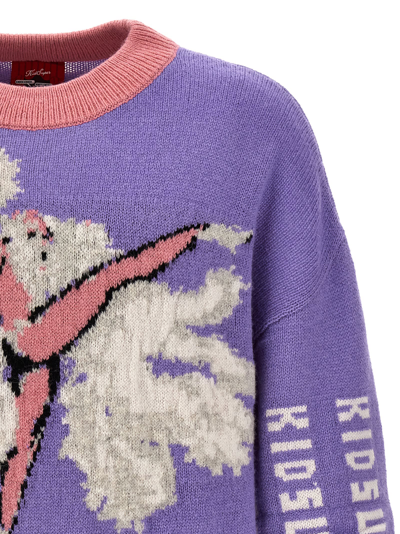 Shop Kidsuper Intarsia Sweater In Purple