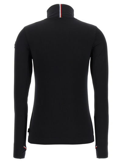 Shop Moncler Technical Jersey In Black