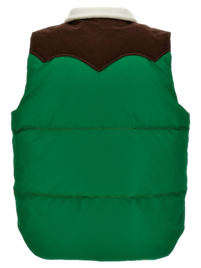 Shop Lc23 Paneled Vest In Green