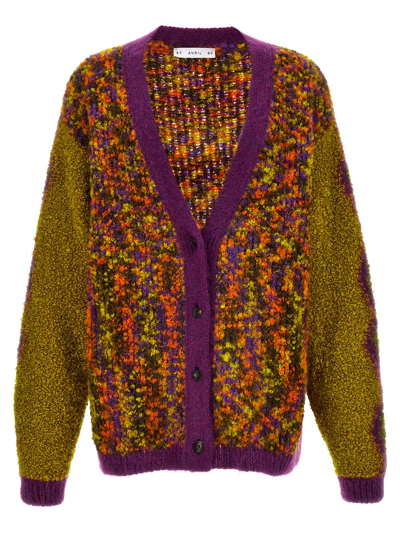 Shop Avril8790 Blooming Cardigan In Multicolor