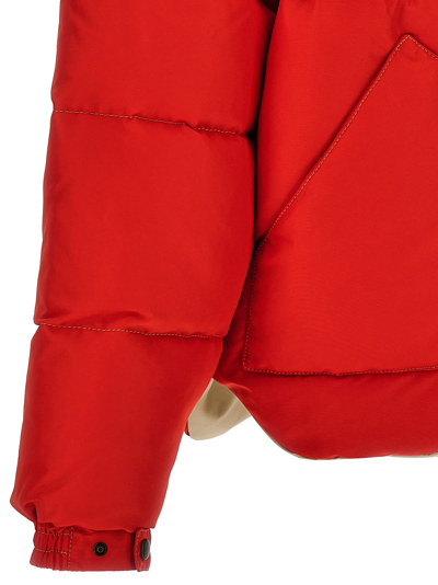 Shop Lc23 Paneled Down Jacket In Red