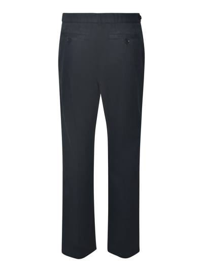 Shop Aspesi Concealed Trousers In Navy