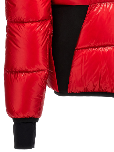 Shop Moncler Marcassin Down Jacket In Red
