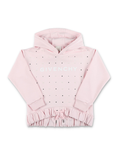 Shop Givenchy Hoodie Logo In Pink