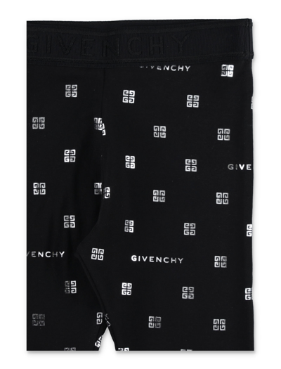 Shop Givenchy Allover Logo Leggins In Black