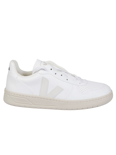 Shop Veja Sneakers V-10 In Full White