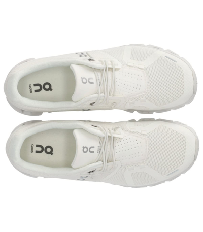 Shop On Cloud 5 Sneakers In White Polyester In Bianco