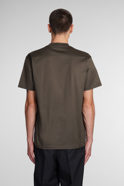 Shop Low Brand T-shirt In Green Cotton