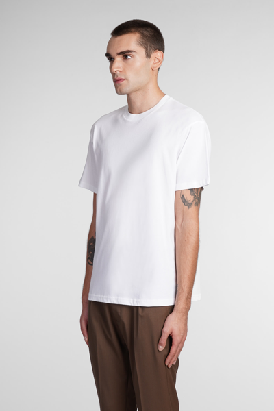 Shop Low Brand T-shirt In White Cotton