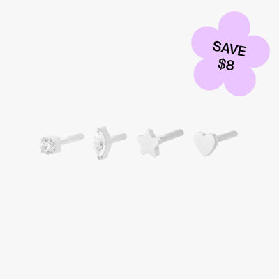 Shop Studs 6mm Reversible Post Set In Silver