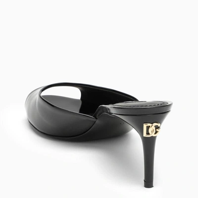 Shop Dolce & Gabbana Dolce&gabbana Patent Slingback In Black