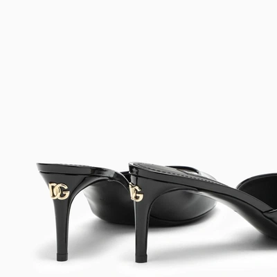Shop Dolce & Gabbana Dolce&gabbana Patent Slingback In Black