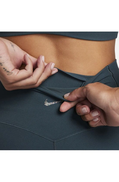 Shop Nike Yoga Dri-fit Luxe Pants In Deep Jungle