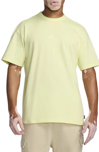 Shop Nike Premium Essential Cotton T-shirt In Luminous Green
