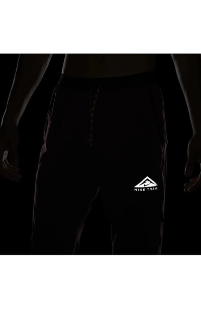 Shop Nike Dri-fit Trail Running Pants In Night Maroon/ Black/ Melon
