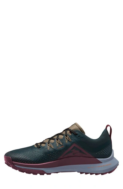 Shop Nike React Pegasus Trail 4 Running Shoe In Deep Jungle/ Maroon/ Khaki