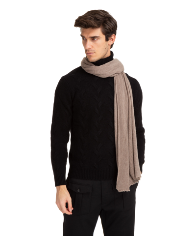 Pin1876 By Botto Giuseppe Cashmere Scarf In Brown