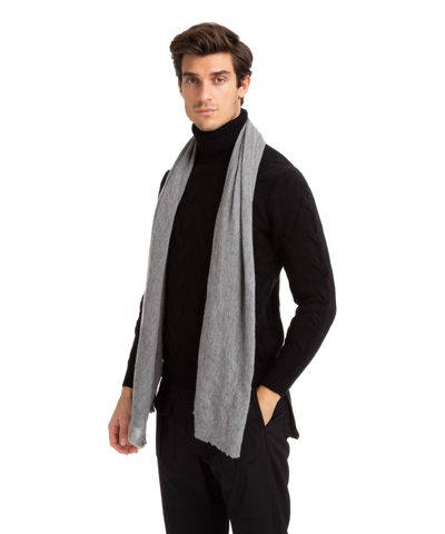 Pin1876 By Botto Giuseppe Cashmere Scarf In Grey