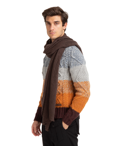 Pin1876 By Botto Giuseppe Cashmere Scarf In Brown