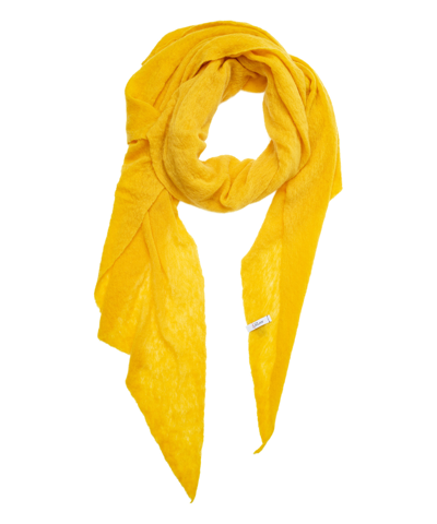 Pin1876 By Botto Giuseppe Cashmere Scarf In Yellow