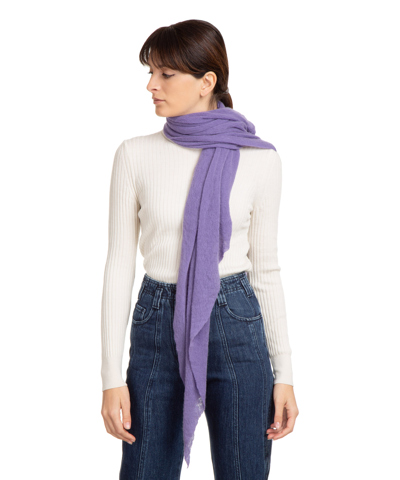 Pin1876 By Botto Giuseppe Cashmere Scarf In Violet
