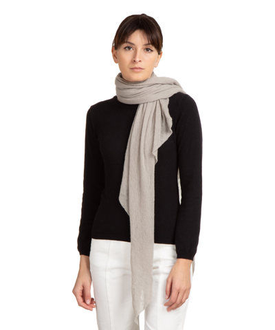 Pin1876 By Botto Giuseppe Cashmere Scarf In Grey