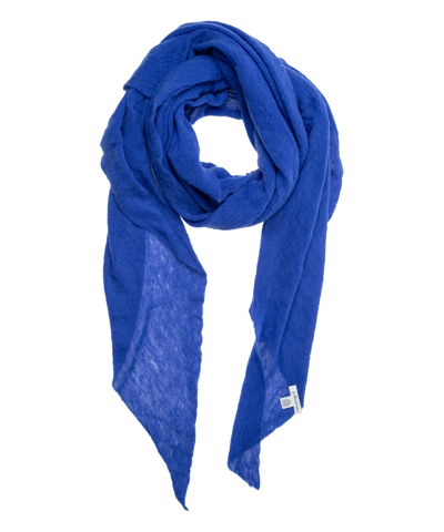 Pin1876 By Botto Giuseppe Cashmere Scarf In Blue