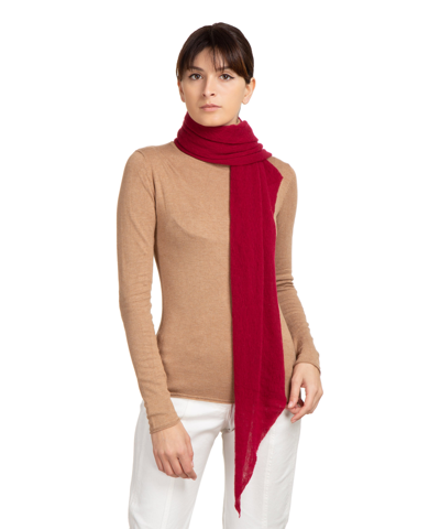 Pin1876 By Botto Giuseppe Cashmere Scarf In Red