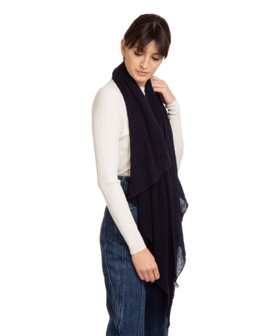 Shop Pin1876 By Botto Giuseppe Cashmere Scarf In Blue