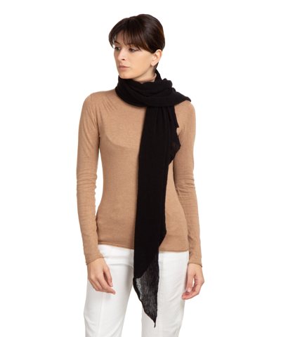 Pin1876 By Botto Giuseppe Cashmere Scarf In Black