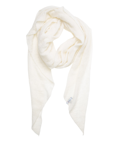 Pin1876 By Botto Giuseppe Cashmere Scarf In White