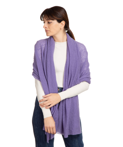 Pin1876 By Botto Giuseppe Cashmere Scarf In Violet