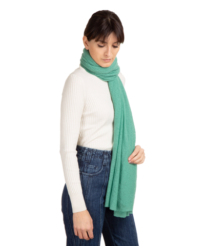 Pin1876 By Botto Giuseppe Cashmere Scarf In Green