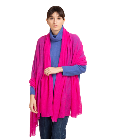 Pin1876 By Botto Giuseppe Cashmere Scarf In Pink