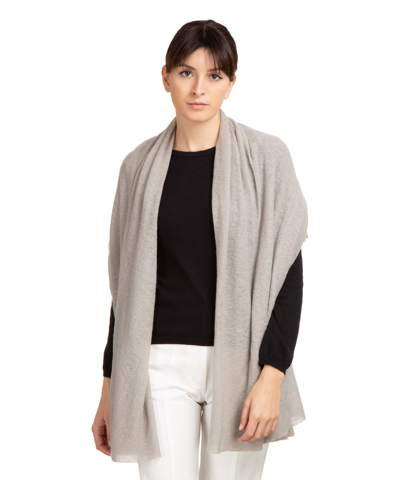 Pin1876 By Botto Giuseppe Cashmere Scarf In Grey