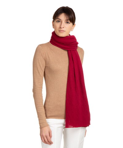 Pin1876 By Botto Giuseppe Cashmere Scarf In Red