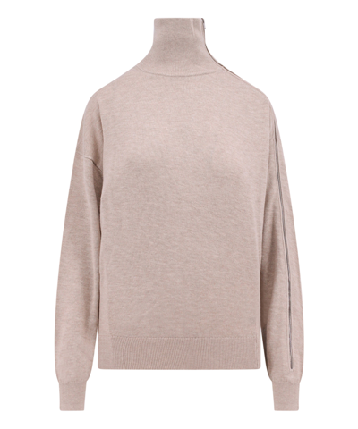 Shop Isabel Marant Gaelo Roll-neck Sweater In Beige