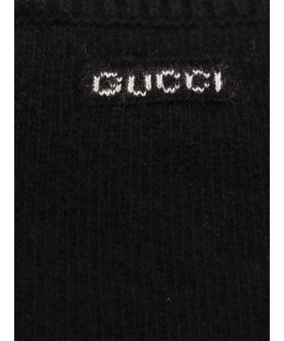 Shop Gucci Cardigan In Black
