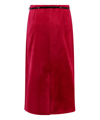 Shop Gucci Midi Skirt In Pink