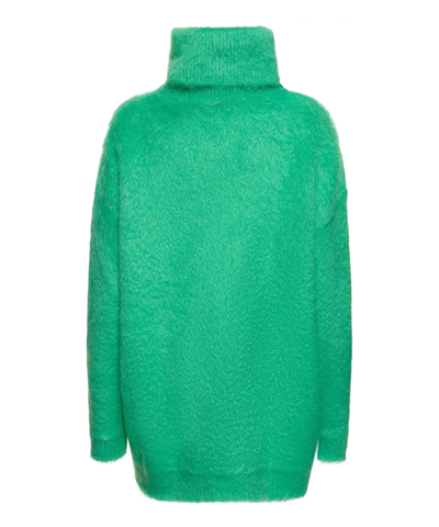 Shop Gucci Mini Dress In Green
