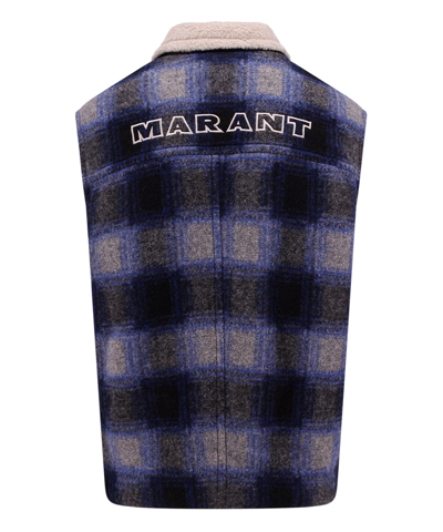 Shop Isabel Marant Kiran Vest In Blue