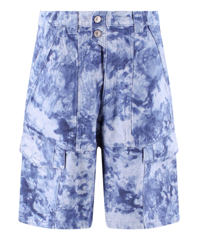 Shop Isabel Marant Jemuel Denim Shorts In Blue