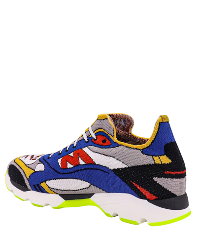 Marni Multicolor Knit Sneakers With Print In Multicolor