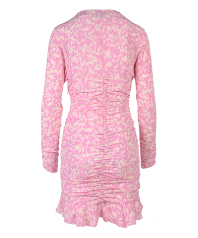 Shop Isabel Marant Lara Mini Dress In Pink