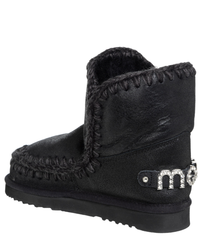 Mou Black 18 Boots In Gray