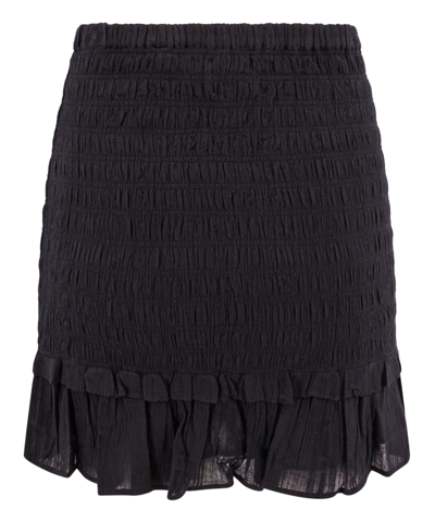 Shop Isabel Marant Étoile Dorela Mini Skirt In Black