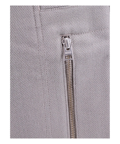 Shop Ami Alexandre Mattiussi Trousers In Grey